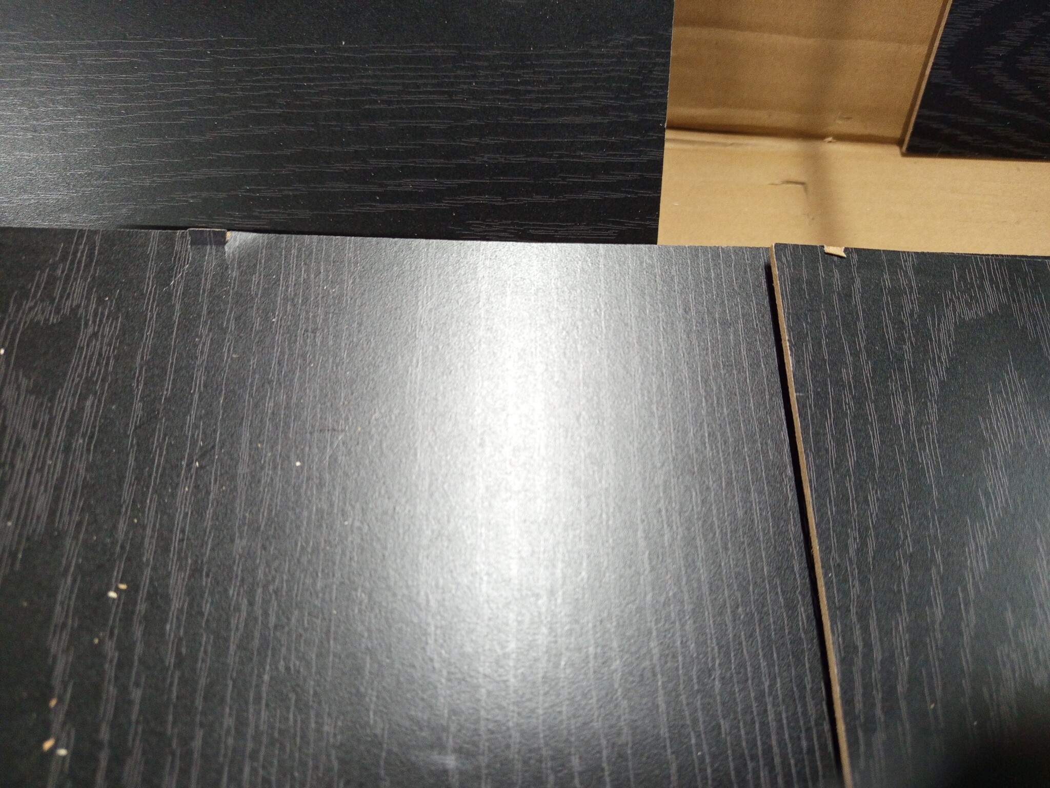 vidaXL Bureau met lade Zwart Eiken 145 x 100 x 76 cm Bewerkt hout