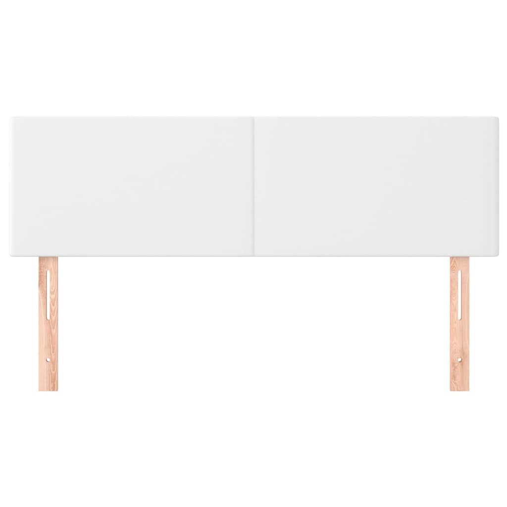 2x VidaXL Hoofdborden Wit Kunstleer 72x5x78/88 cm (33% Korting)