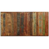 vidaXL Eettafel 180 cm massief gerecycled hout en stalen kruis