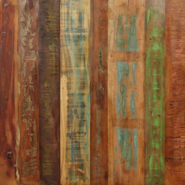 vidaXL Eettafel 180 cm massief gerecycled hout en stalen kruis