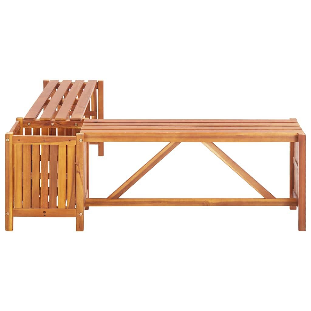 Tuinhoekbank met Plantenbak Acaciahout 117x117 cm - 34% Korting