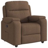 Verstelbare Fauteuil, Stof Bruin, 35% Korting