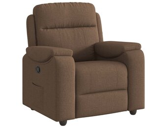 Verstelbare Fauteuil, Stof Bruin, 35% Korting