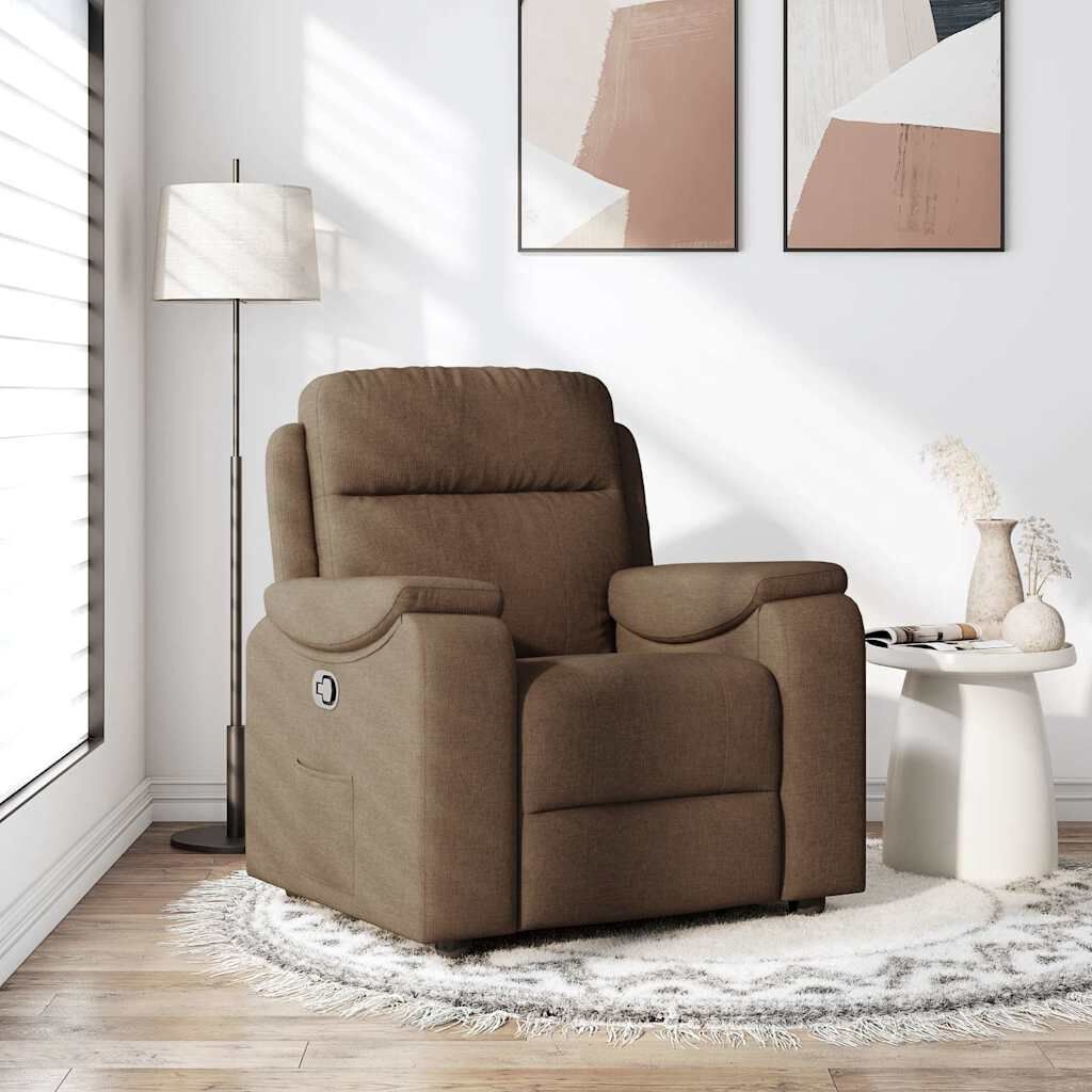 Verstelbare Fauteuil, Stof Bruin, 35% Korting