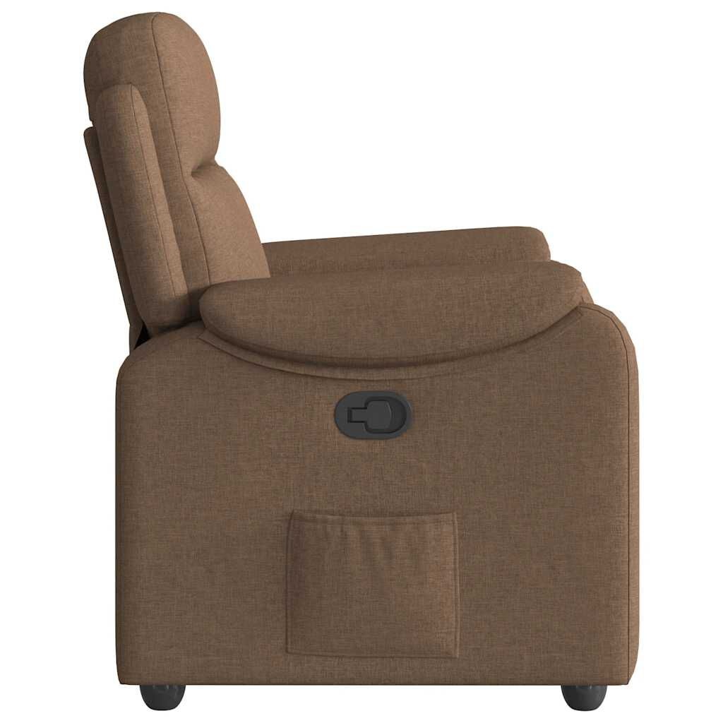 Verstelbare Fauteuil, Stof Bruin, 35% Korting