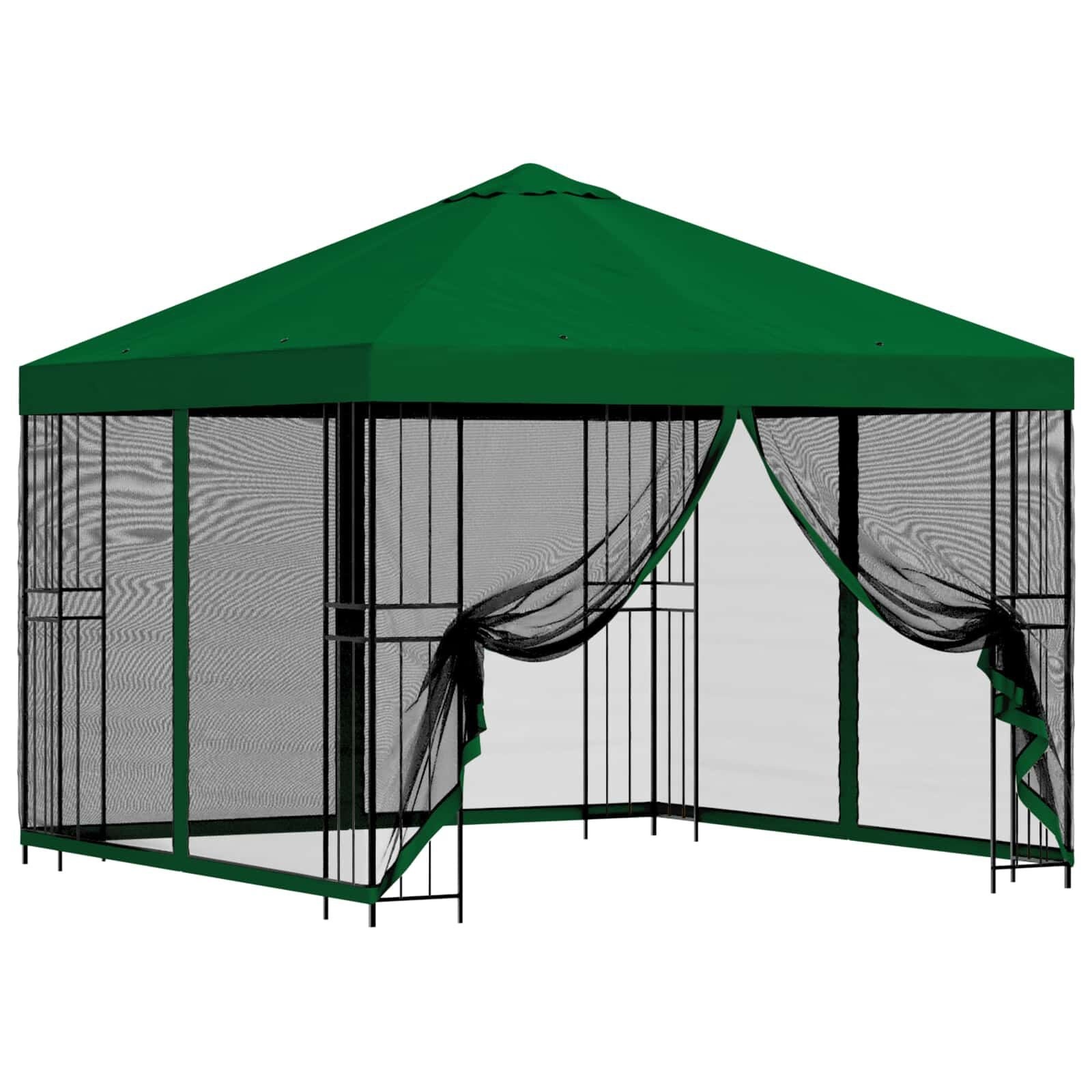 Groene Gazebo 3x3m met Zijwanden - 54% Korting!