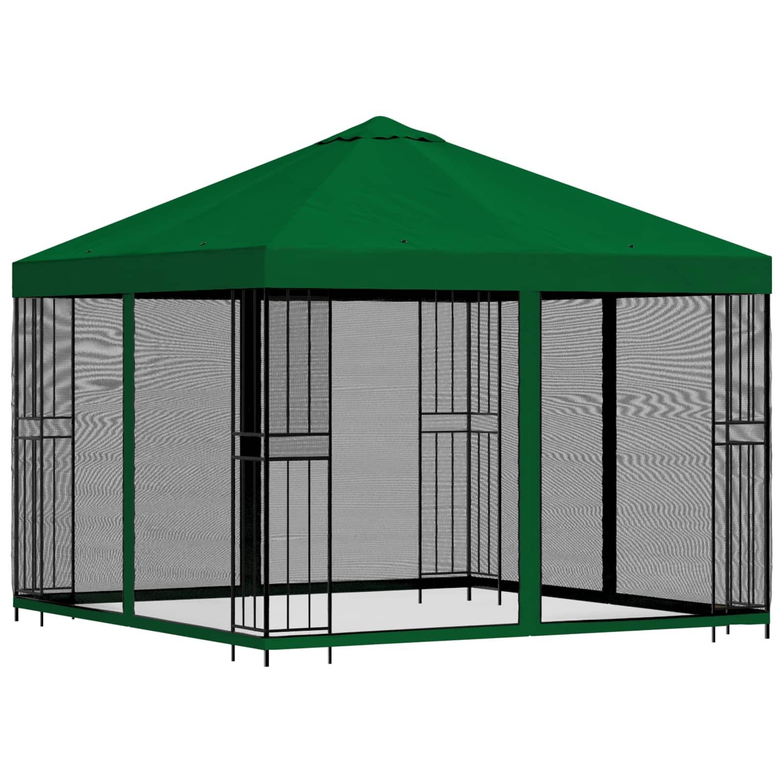 Groene Gazebo 3x3m met Zijwanden - 54% Korting!
