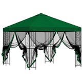 Groene Gazebo 3x3m met Zijwanden - 54% Korting!