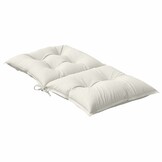 VidaXL Stoelkussens 2 stuks crème gemêleerd - Lage Rug - 33% Korting