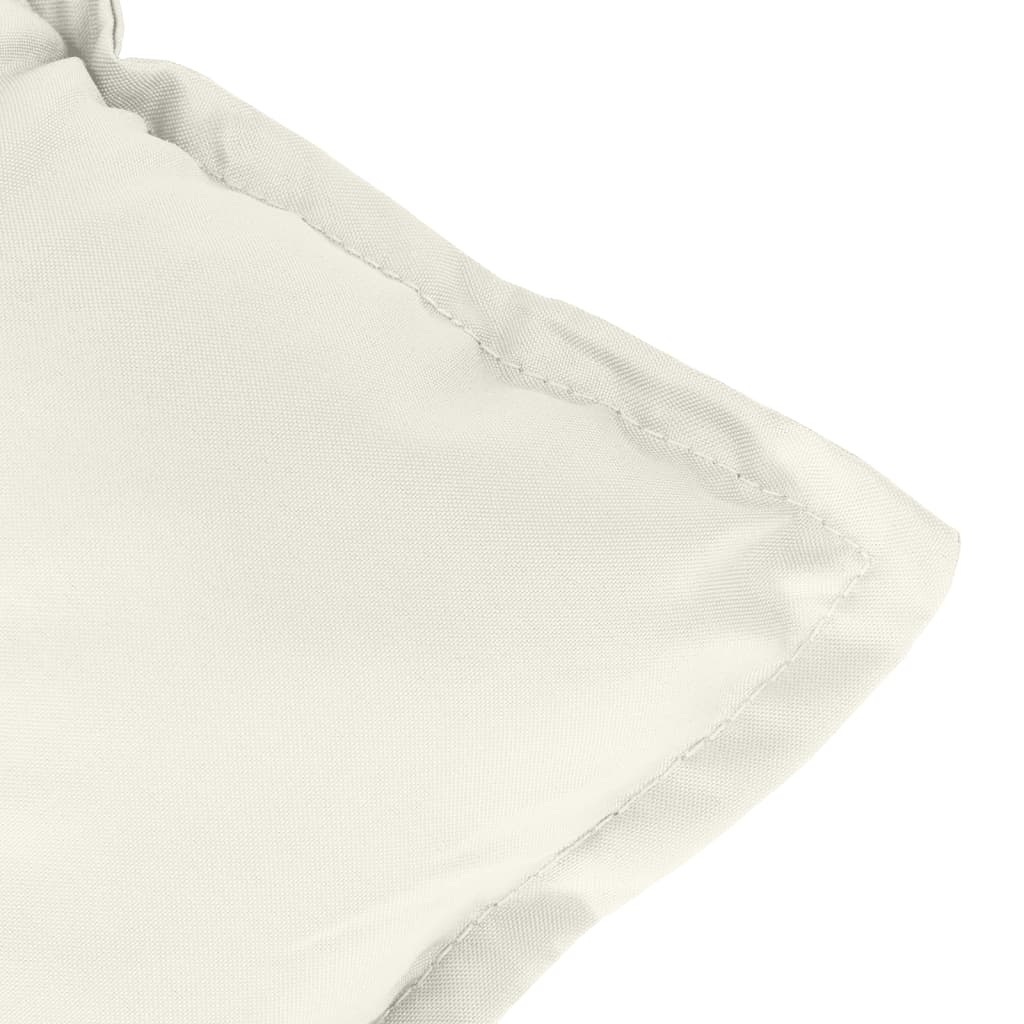 VidaXL Stoelkussens 2 stuks crème gemêleerd - Lage Rug - 33% Korting