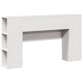 Hoofdbord met Opbergruimte 140cm Grenenhout Wit - 54% Korting