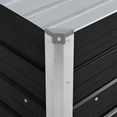 Plantenbak Verhoogd Gegalvaniseerd Staal Antraciet 100x40x45 cm - 56% Korting