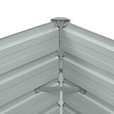 Plantenbak Verhoogd Gegalvaniseerd Staal Antraciet 100x40x45 cm - 56% Korting