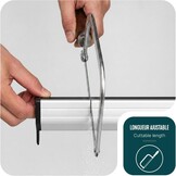 VOUNOT Rolhor voor Ramen 100 x 160 cm - Wit - Verstelbaar