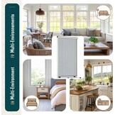VOUNOT Rolhor voor Ramen 100 x 160 cm - Wit - Verstelbaar