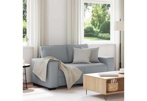 2-zitsbank stof lichtgrijs 120 cm met 35% korting