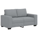 vidaXL 2-zitsbank 120 cm stof lichtgrijs