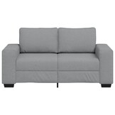vidaXL 2-zitsbank 120 cm stof lichtgrijs