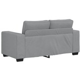 vidaXL 2-zitsbank 120 cm stof lichtgrijs