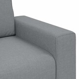 vidaXL 2-zitsbank 120 cm stof lichtgrijs