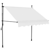 Uitschuifbare Luifel Crème 150 cm met LED - 34% Korting