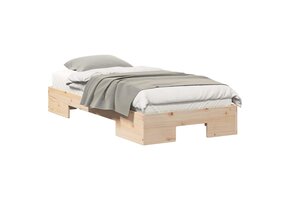 vidaXL Houten Bedframe Bruin 90x200 cm - 54% Korting