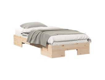 vidaXL Houten Bedframe Bruin 90x200 cm - 54% Korting