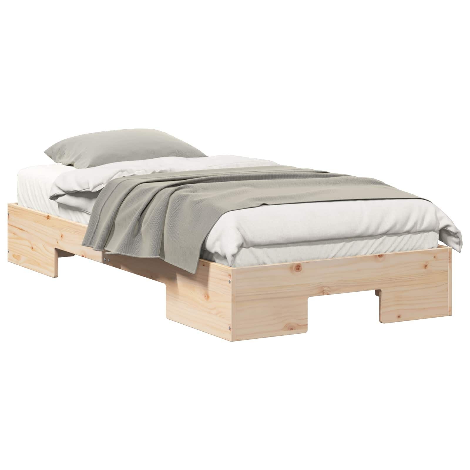 vidaXL Houten Bedframe Bruin 90x200 cm - 54% Korting