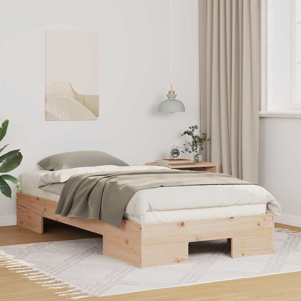 vidaXL Houten Bedframe Bruin 90x200 cm - 54% Korting