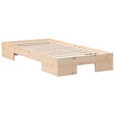 vidaXL Houten Bedframe Bruin 90x200 cm - 54% Korting