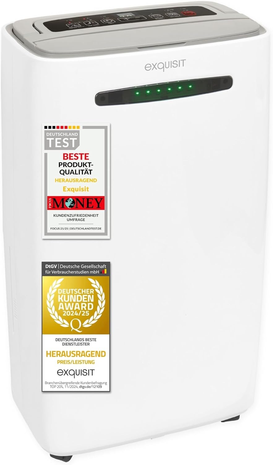 Exquisit Mobiele Luchtontvochtiger LE 2055 wes Wit 20L/dag - 34% Korting