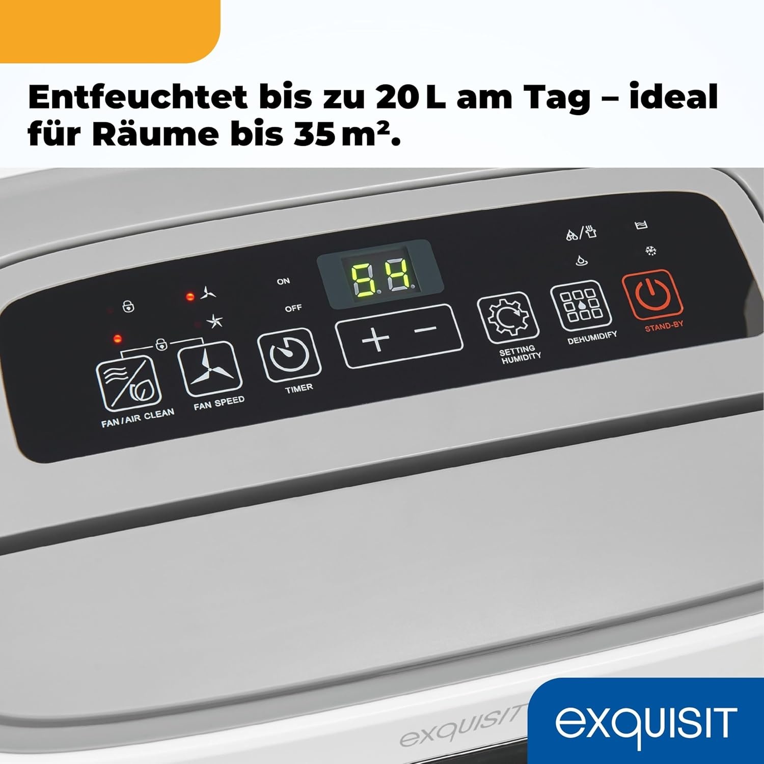 Exquisit Mobiele Luchtontvochtiger LE 2055 wes Wit 20L/dag - 34% Korting