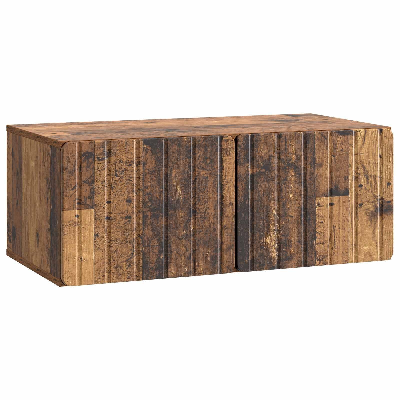 vidaXL Wandbeugel TV-kast 78,5 x 41 x 30 cm Oud hout Bewerkt hout