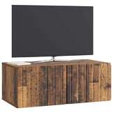 vidaXL Wandbeugel TV-kast 78,5 x 41 x 30 cm Oud hout Bewerkt hout