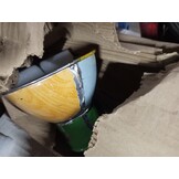 vidaXL Vloerlamp met 2 lampenkappen E27 meerkleurig