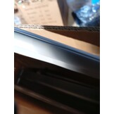 vidaXL Deurluifel 80x75 cm polycarbonaat zwart en transparant