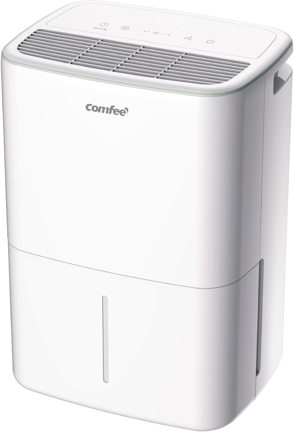 COMFEE' CDDOE-12DEN7-QA3(EU) Luchtontvochtiger voor huis, schimmel, 12 l/24 uur, geschikt tot 20 m², jerrycan van 2,5 l, geluidsarm, draaibare wielen, droogmodus, dubbele drainage, timer - Maat 12L-20㎡(New)