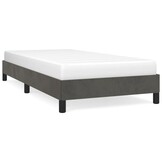 vidaXL Bedframe zonder matras 80x200 cm fluweel donkergrijs