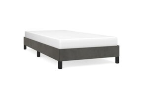 Bedframe Donkergrijs Fluweel 80x200 cm - 40% Korting