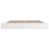 vidaXL Bedframe massief hout wit 140x200 cm