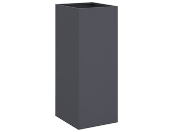 vidaXL Plantenbak 32x29x75 cm staal antracietkleurig