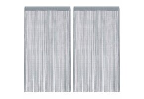 Koordgordijnen Lichtgrijs 140x250 cm (2 st.) - 32% Korting