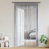 vidaXL Koordgordijnen 2 st 140x250 cm lichtgrijs