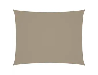 vidaXL Zonnescherm rechthoekig 4x5 m oxford stof taupe