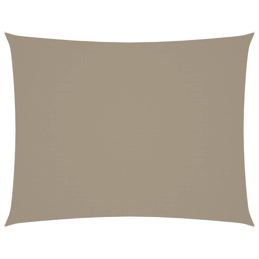 vidaXL Zonnescherm rechthoekig 4x5 m oxford stof taupe