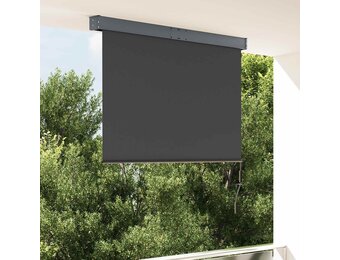 vidaXL Rolgordijn voor buiten 140x250 cm antraciet