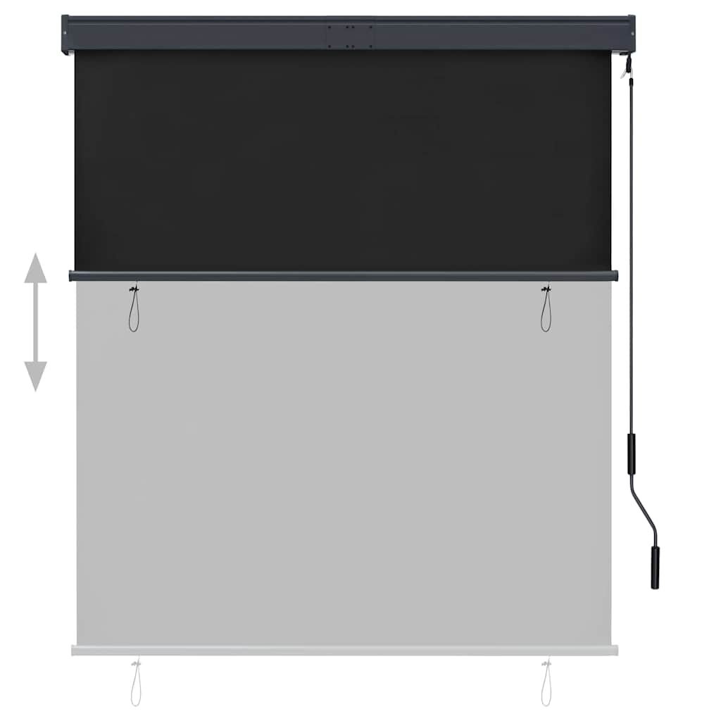 vidaXL Rolgordijn voor buiten 140x250 cm antraciet