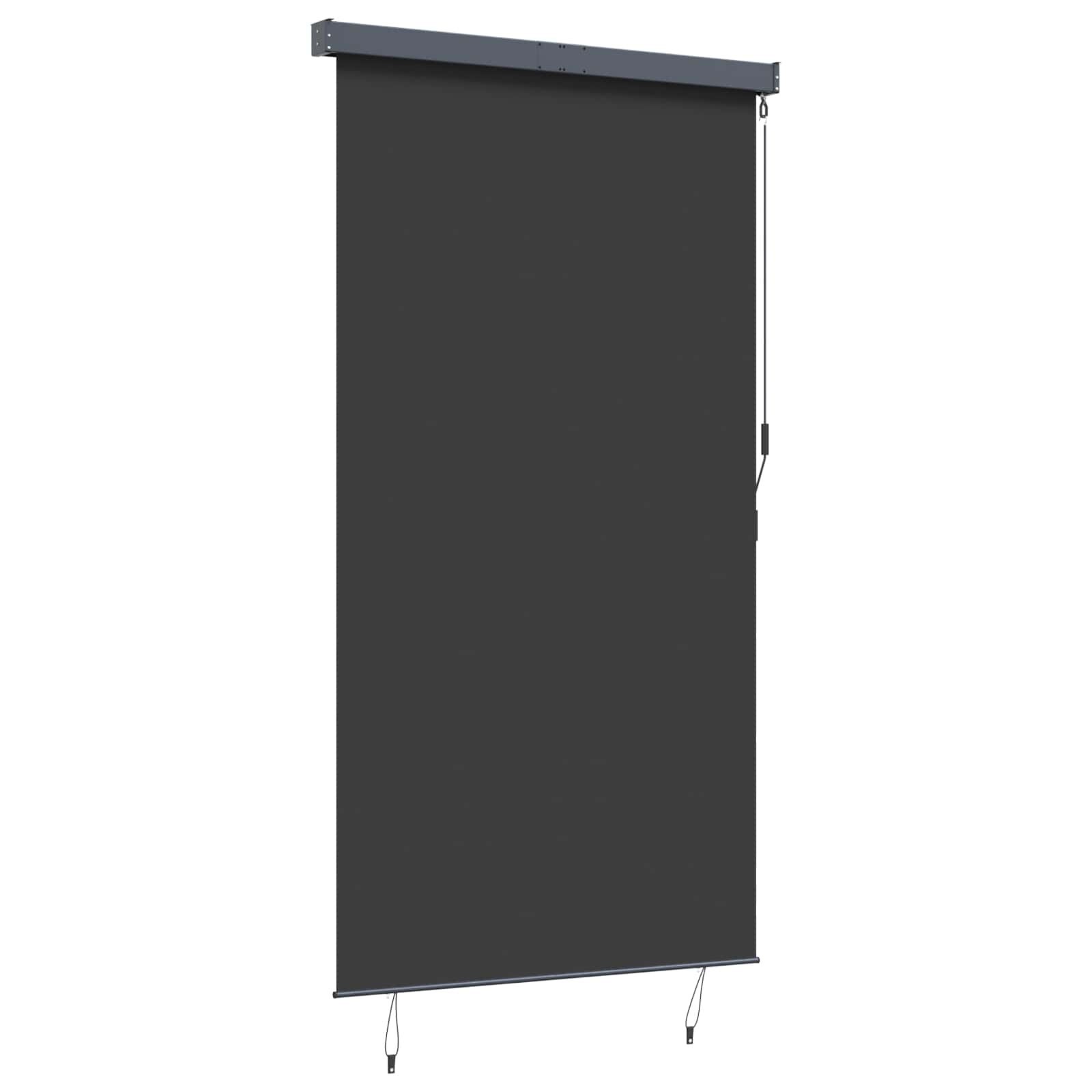 vidaXL Rolgordijn voor buiten 140x250 cm antraciet