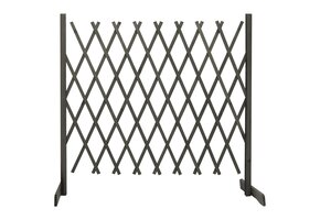 vidaXL Uitschuifbaar Tuinlatwerk 180x100 cm Vurenhout Grijs - 55% Korting