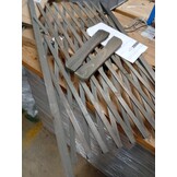 vidaXL Tuinlatwerk 180x100 cm massief vurenhout grijs
